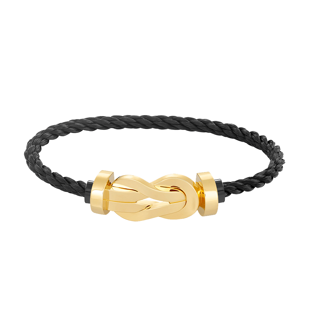 TimiCHANCE LARGE 8 FIGURE BUCKLE NO DIAMOND BRACELET GOLD
