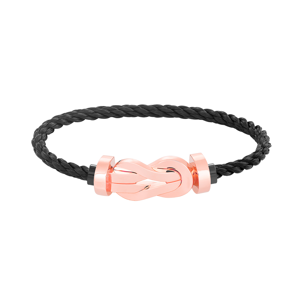 TimiCHANCE LARGE 8 FIGURE BUCKLE NO DIAMOND BRACELET ROSE GOLD