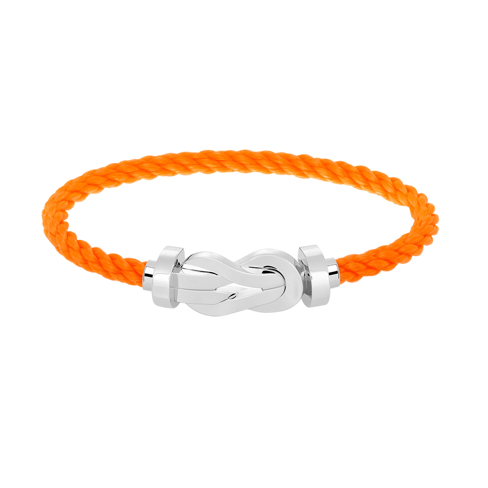 TimiCHANCE LARGE 8 FIGURE BUCKLE NO DIAMOND BRACELET SILVER