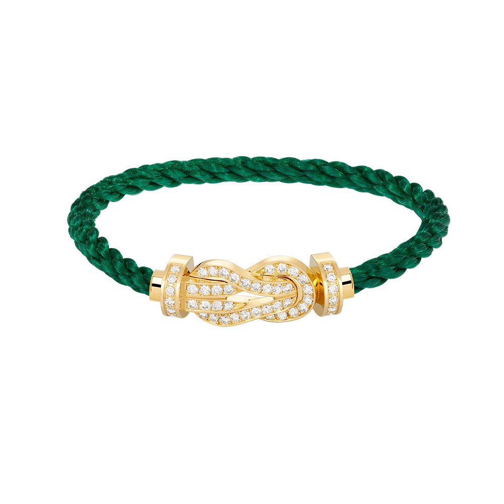 TimiCHANCE LARGE 8 FIGURE BUCKLE FULLDIAMOND BRACELET GOLD