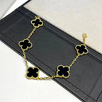 [Timi]New  CLOVER 5 MOTIF ONYXS BRACELET COLLECTION