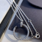 TimiJUSTE NECKLACE SILVER DIAMONDS