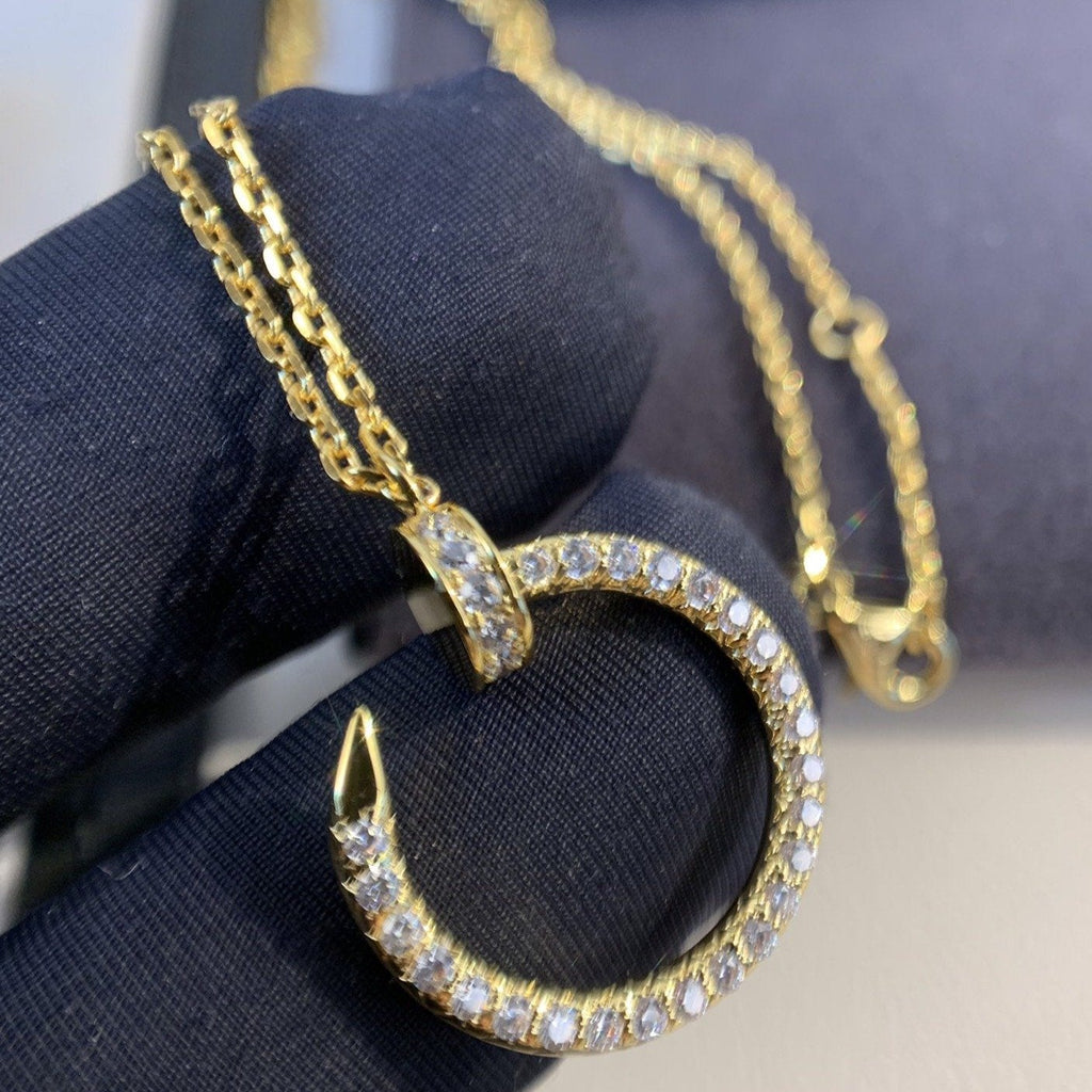 TimiJUSTE NECKLACE GOLD DIAMONDS