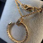 TimiJUSTE NECKLACE PINK GOLD DIAMONDS