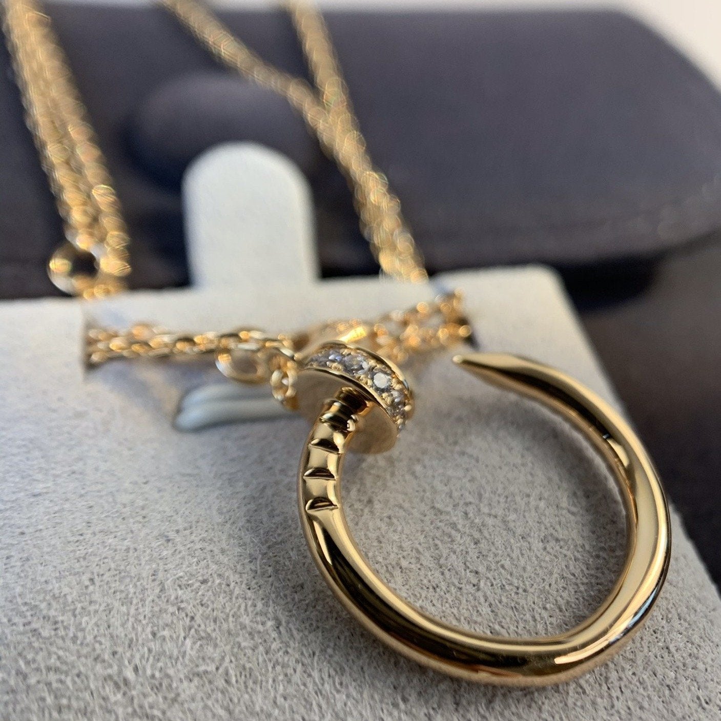 TimiJUSTE NECKLACE PINK GOLD DIAMONDS