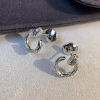 TimiJUSTE EARRINGS SILVER DIAMONDS