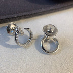 TimiJUSTE EARRINGS SILVER DIAMONDS