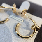 TimiJUSTE EARRINGS PINK GOLD