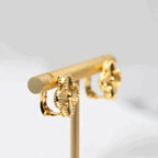 TimiCLOVER MEDIUM 1 MOTIFS LASER EARRINGS