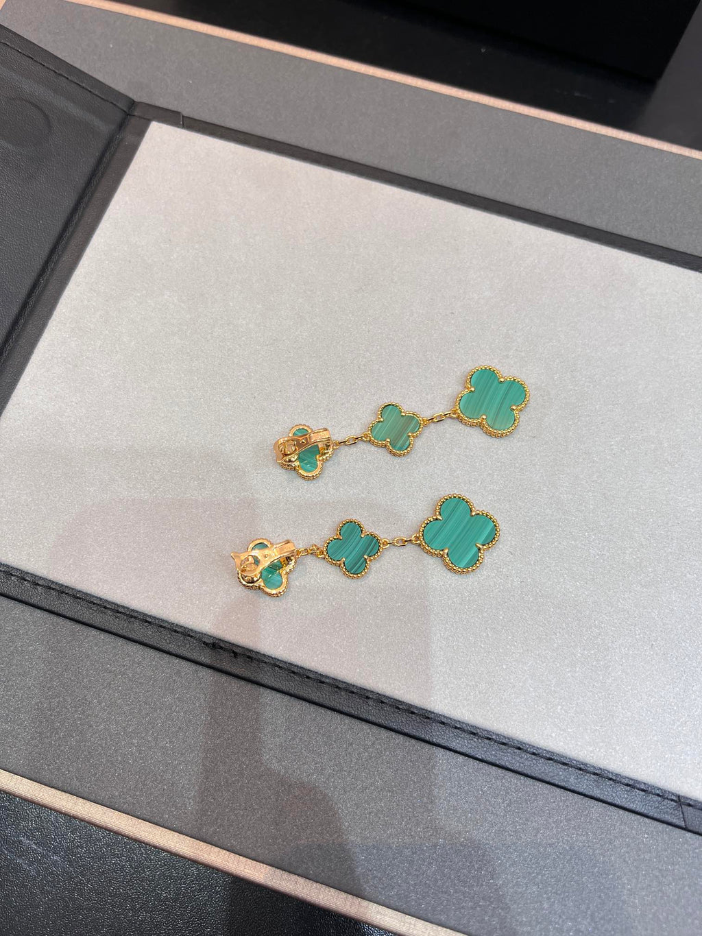 TimiCLOVER MALACHITE 3 MOTIFS GOLD