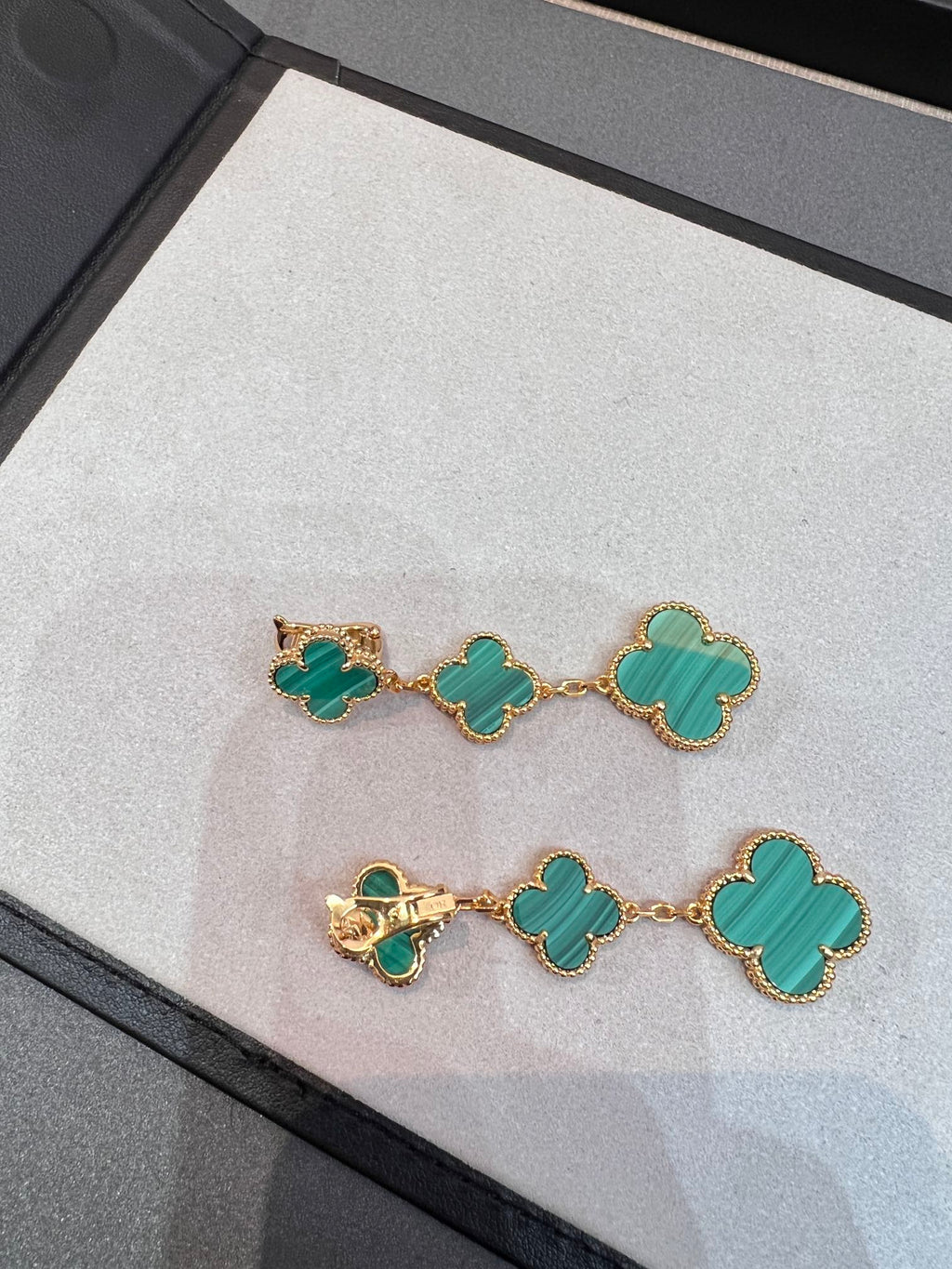 TimiCLOVER MALACHITE 3 MOTIFS GOLD