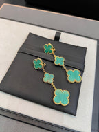 TimiCLOVER MALACHITE 3 MOTIFS GOLD