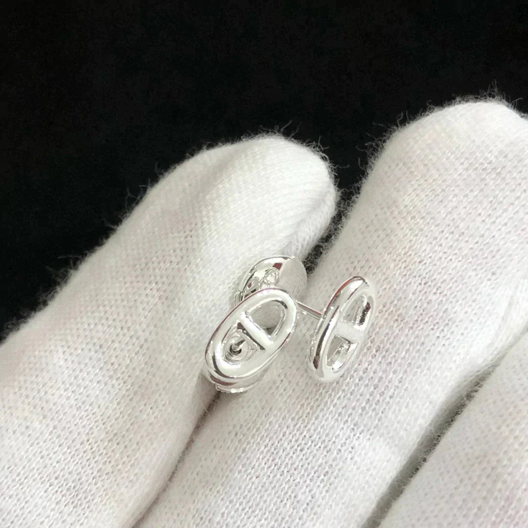 TimiCHAINE SMALL EARRINGS GOLD AND SILVER