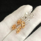 TimiCHAINE SMALL EARRINGS GOLD AND SILVER
