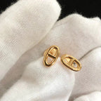 TimiCHAINE SMALL EARRINGS GOLD AND SILVER