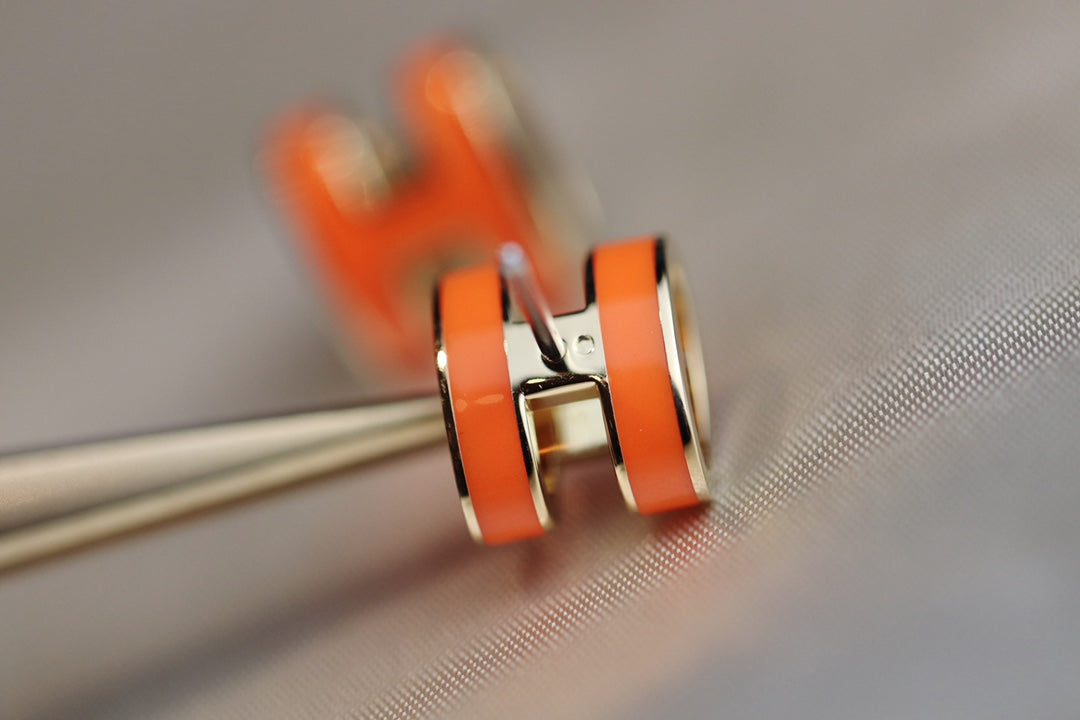 TimiMINI POP H EARRINGS ORANGE