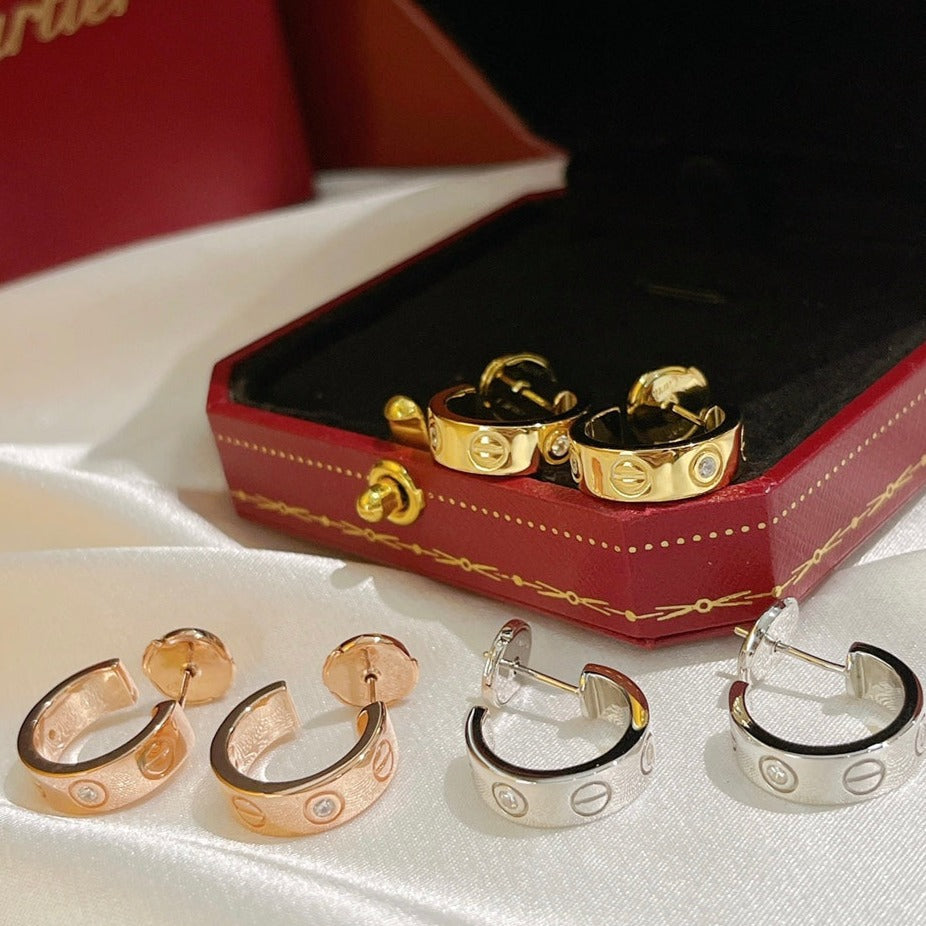 TimiLOVE EARRINGS 5.7MM 2 DIAMONDS
