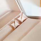 TimiSTAR MOP PINK GOLD EARRINGS