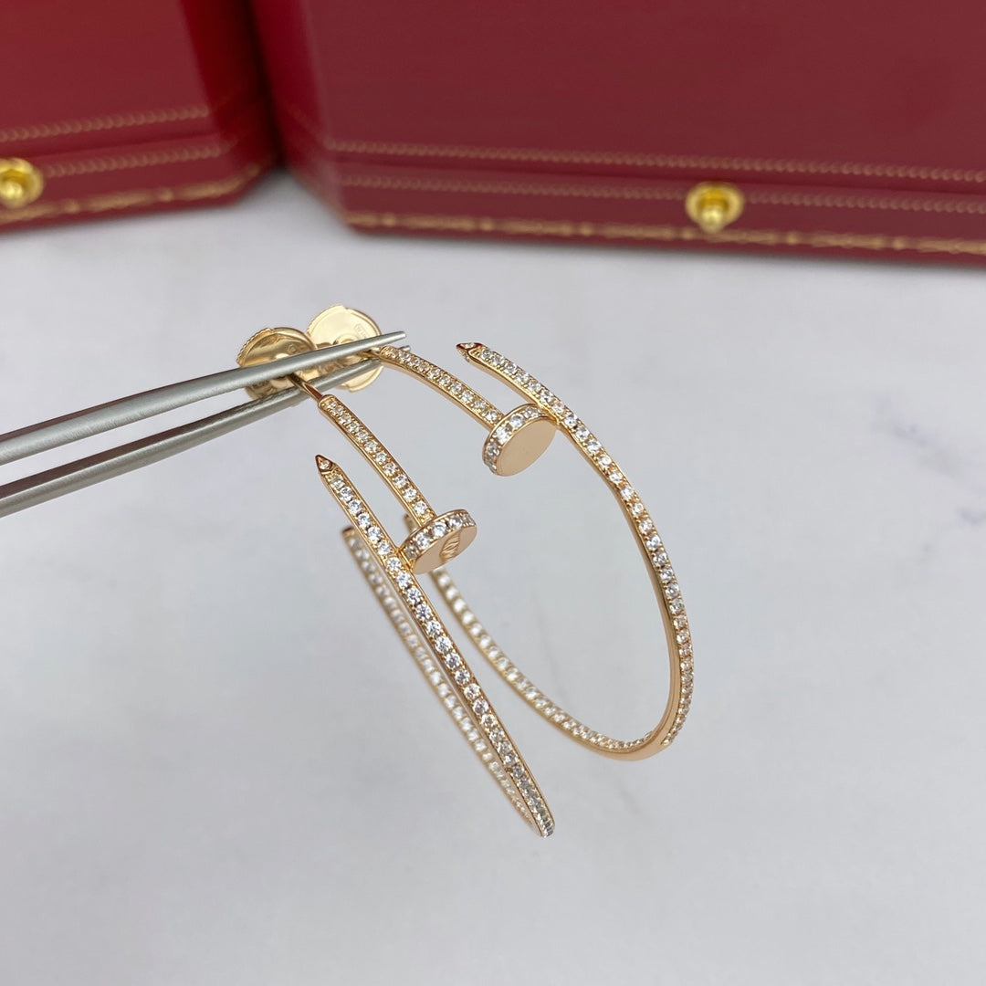 TimiJUSTE EARRINGS FULL DIAMONDS 1.8MM