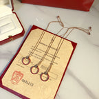 TimiJUSTE NECKLACE GOLD RED DIAMONDS