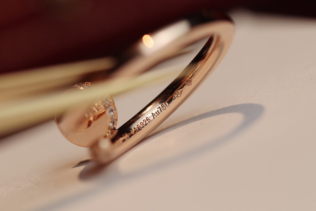 TimiJUSTE RING 2.65MM PINK GOLD DIAMOND