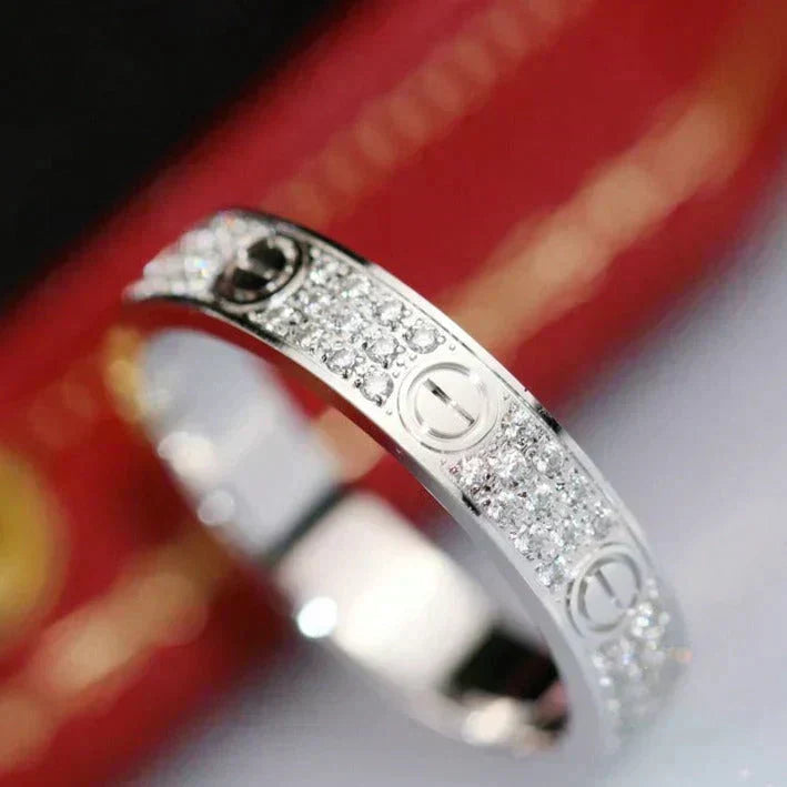 TimiLOVE RING 3.6MM DIAMOND PAVED