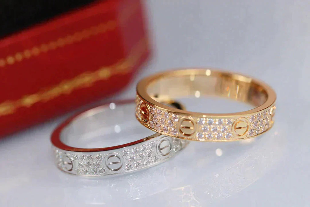 TimiLOVE RING 3.6MM DIAMOND PAVED