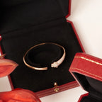TimiPANTHERE ROSE GOLD DIAMOND OPEN BRACELET