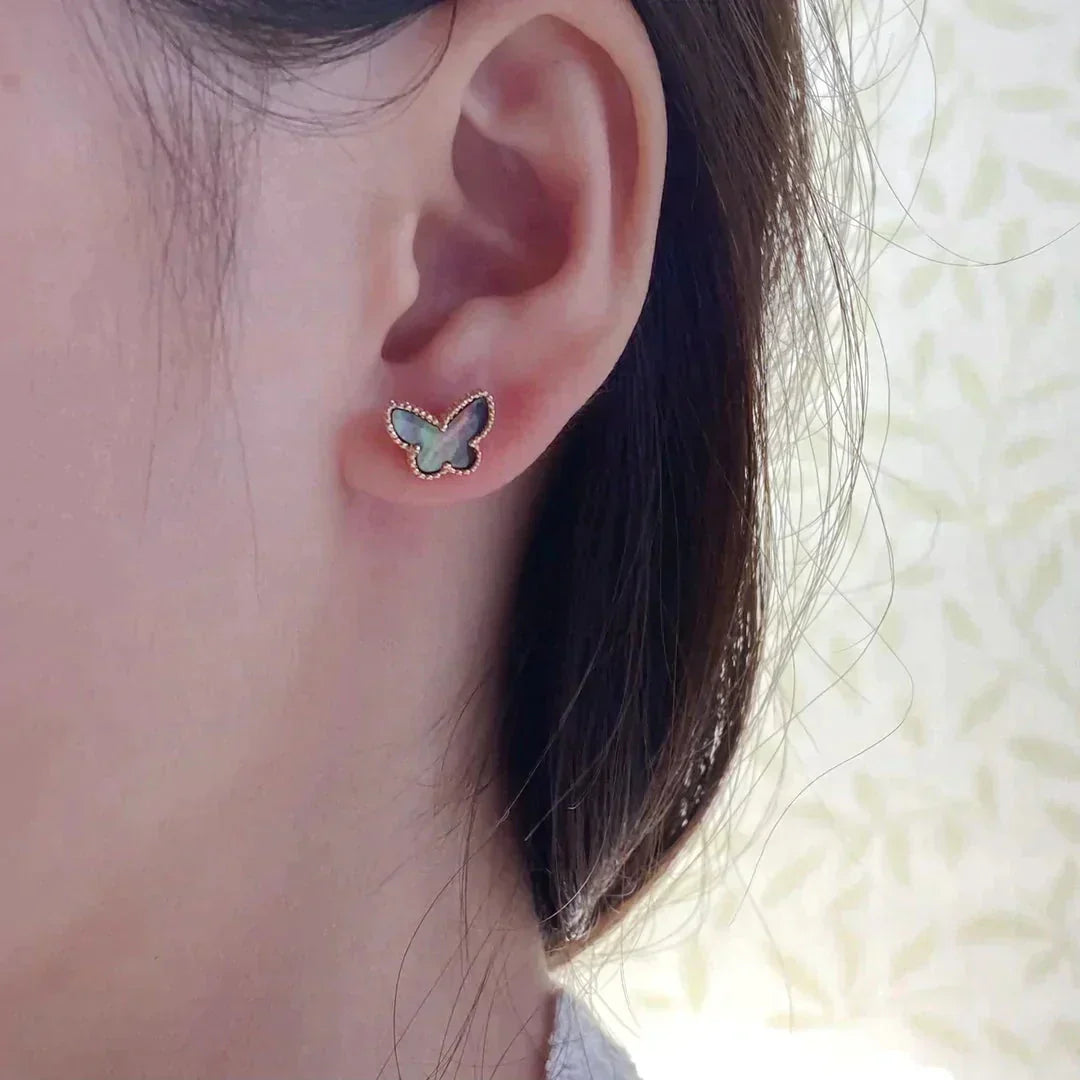 TimiBUTTERFLY DARK MOP  EARRINGS