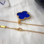 TimiCLOVER 25MM NECKLACE TURQUOISE ROSE GOLD