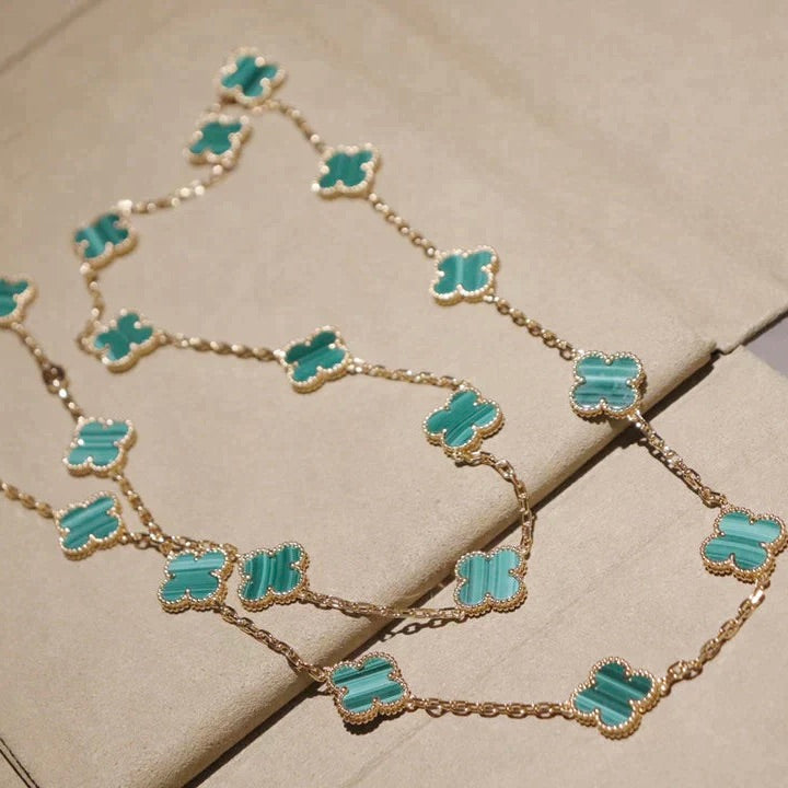 TimiCLOVER 20 MOTIFS MALACHITE GOLD