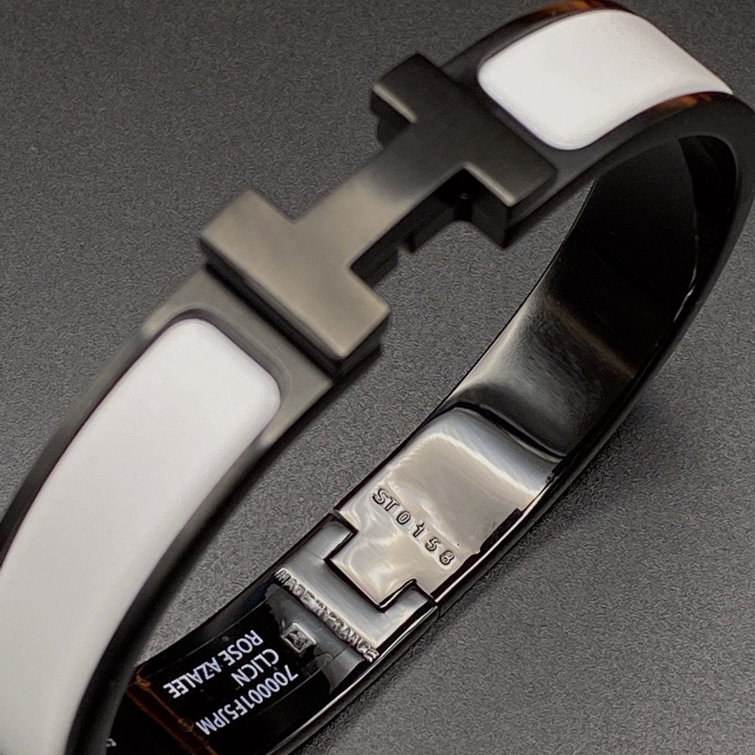 TimiH BRACELET 12MM BLACK WHITE CERAMIC