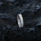 TimiPERLEE DIAMOND SILVER RING