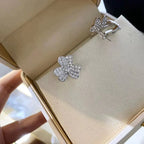 TimiCLOVER COMOS DIAMOND EARRINGS SILVER