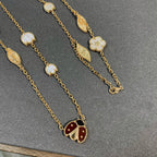 TimiLUCKY SPRING 15 MOTIFS GOLD NECKLACE