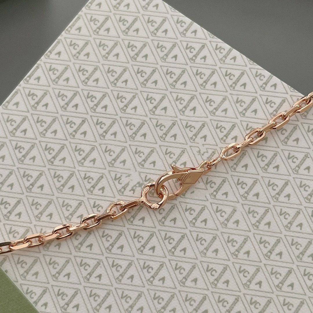 TimiLUCKY SPRING 15 MOTIFS ROSE GOLD NECKLACE