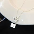TimiPOP H PEDANT SILVER NECKLACE