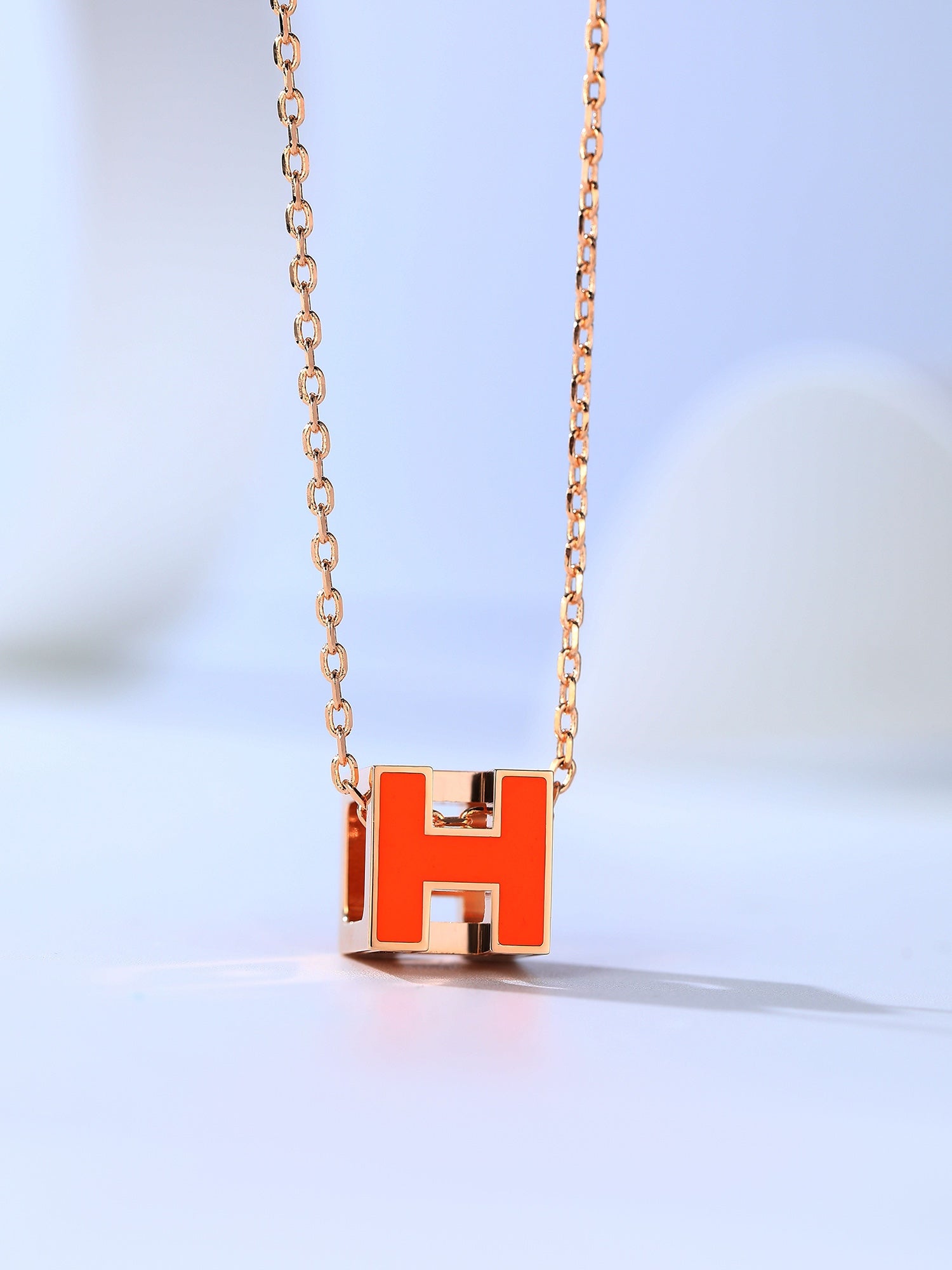 TimiH CAGE PINK GOLD NECKLACE