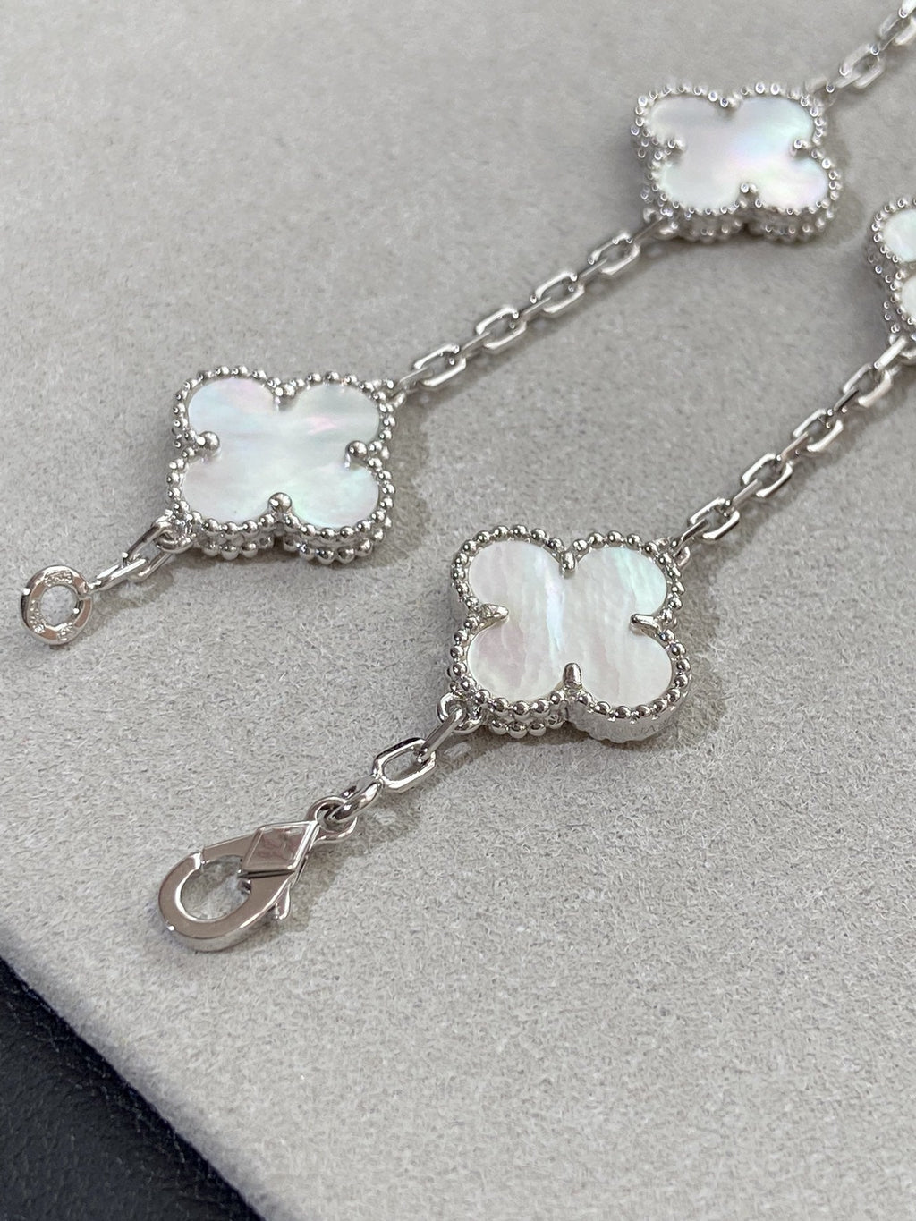[Timi]New CLOVER WHITE PEARL MOP 5 MOTIF BRACELET COLLECTION