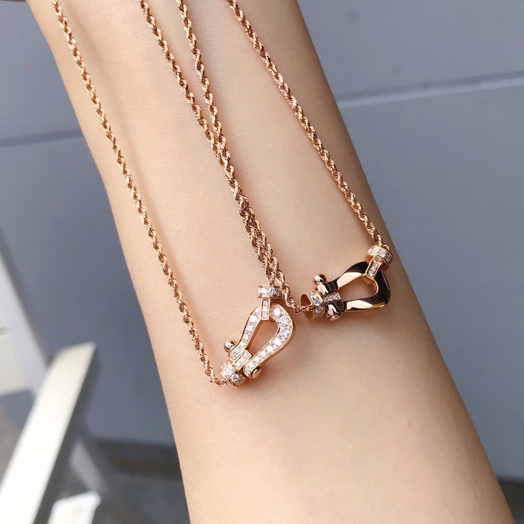 TimiFORCE 10 PINK GOLD DIAMOND NECKLACE