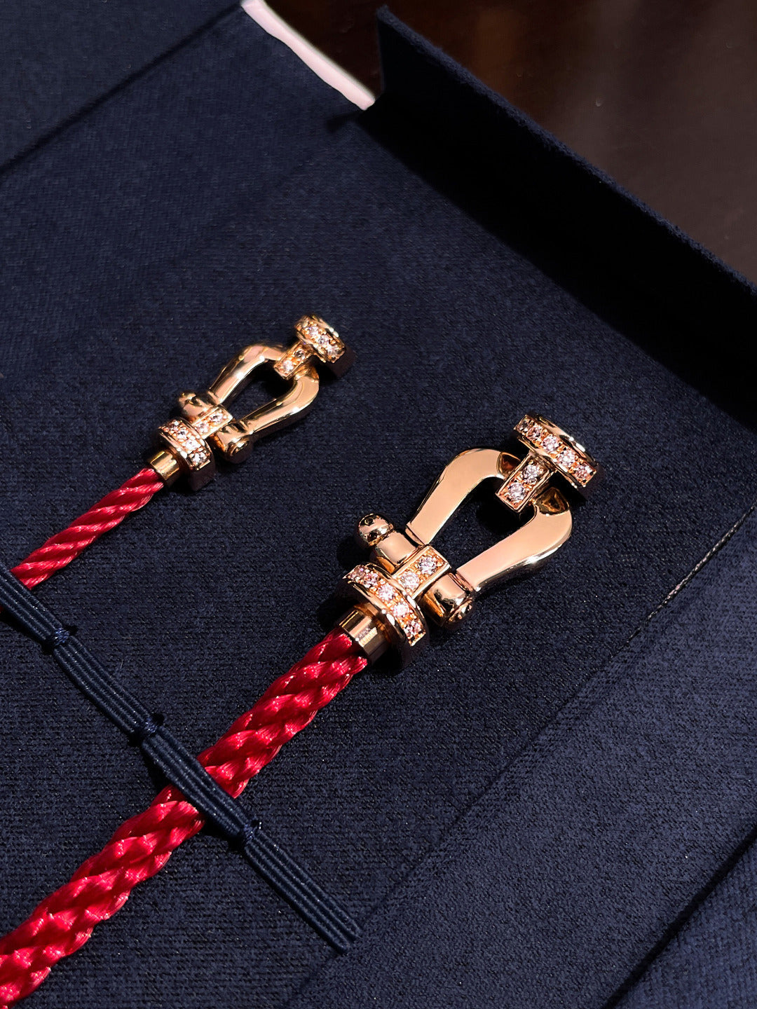 TimiFORCE 10 HALF DIAMOND PINK GOLD RED CORDERI LARGE AND MEDIUM MODEL