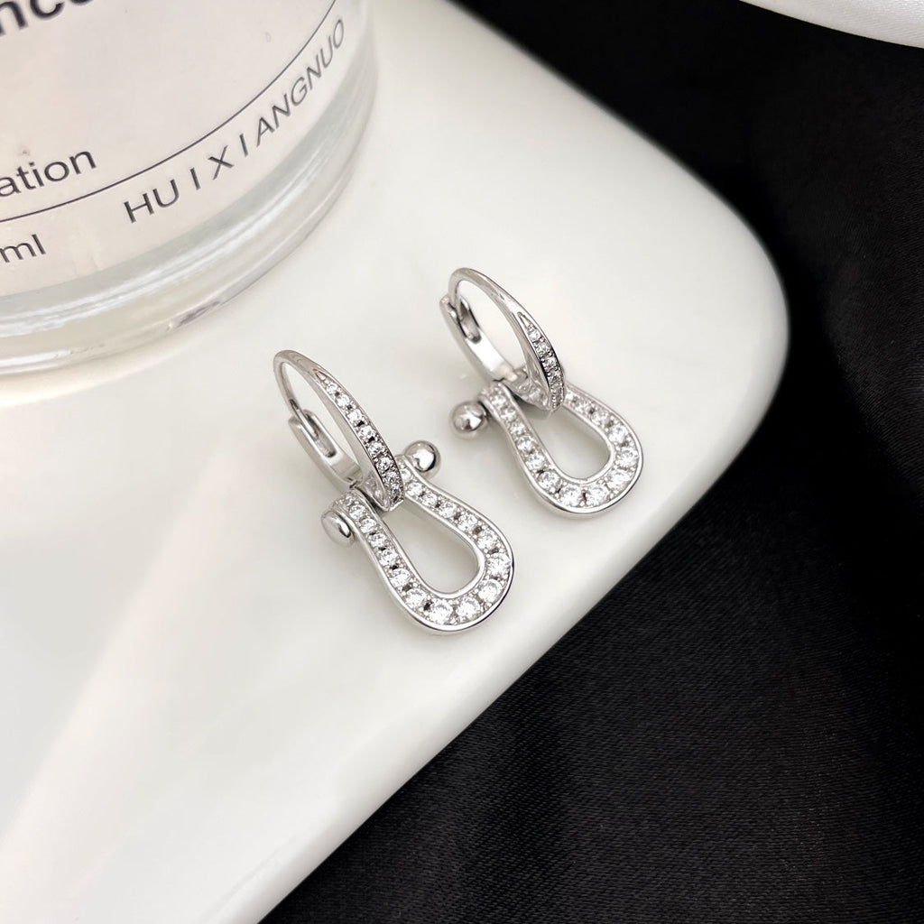 TimiFORCE 10 FULL DIAMOND DROP EARRINGS MEDIUM MODEL