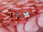TimiSTAR AND SUN PINK GOLD MOP STUD EARRINGS
