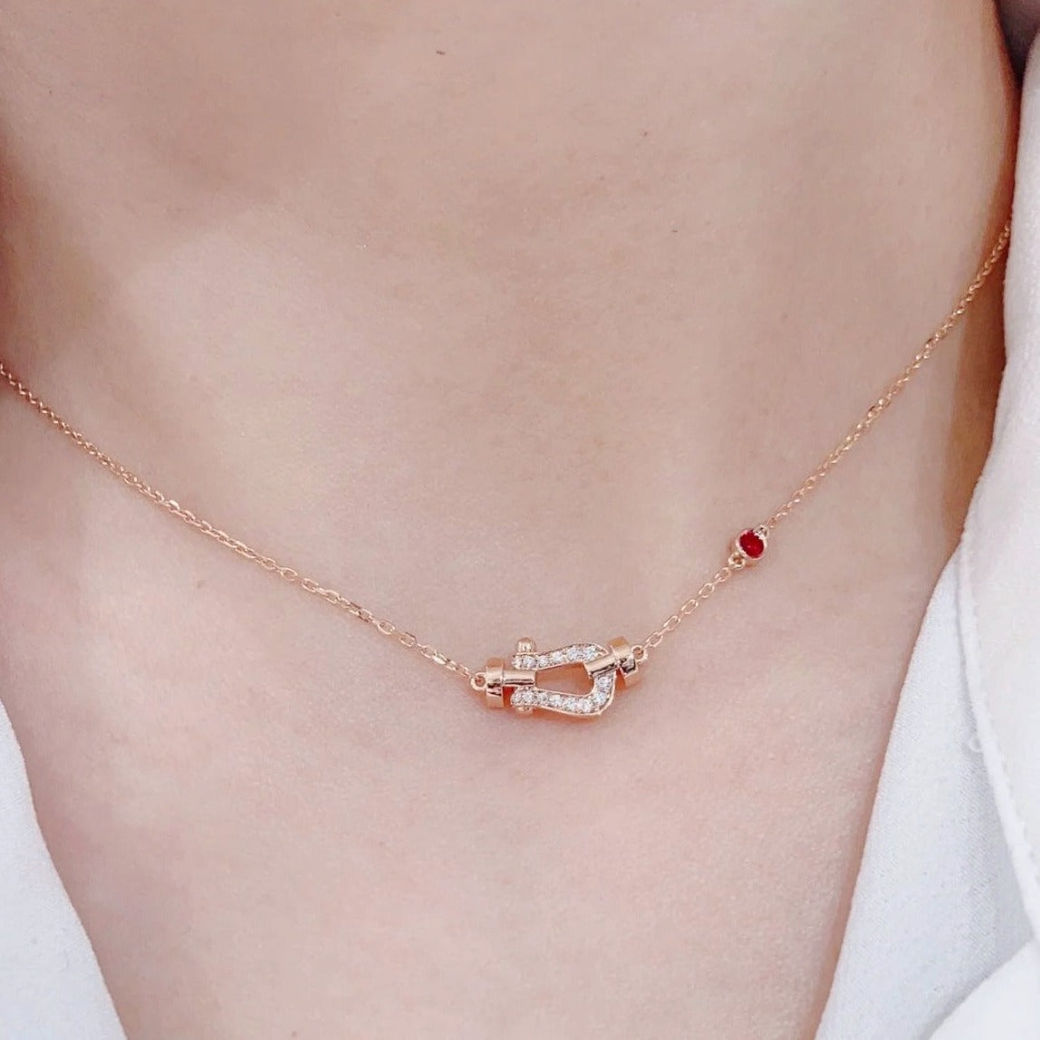 TimiFORCE 10 DIAMOND PINK GOLD NECKLACE