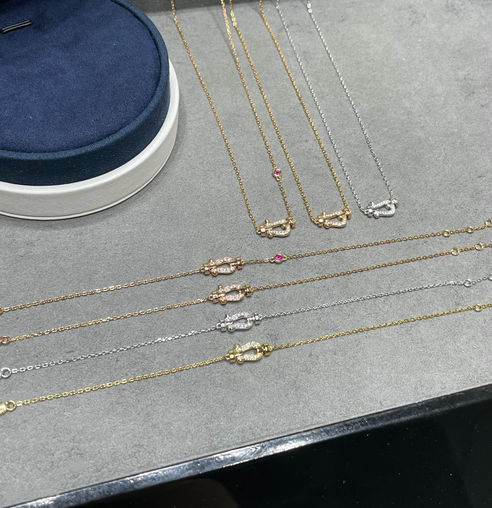 TimiFORCE 10 DIAMOND PINK GOLD NECKLACE
