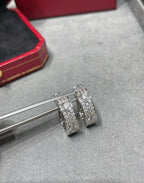 TimiLOVE 5.5MM DIAMOND PAVED EARRINGS