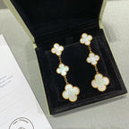 TimiCLOVER MOP 3 MOTIFS GOLD EARRINGS