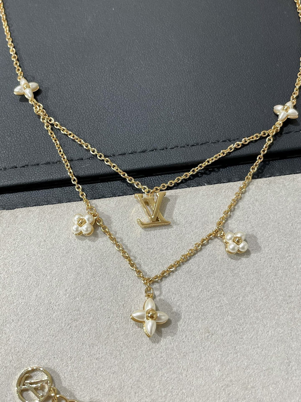 TimiFLOWERGRAM GOLD MOP DOUBLE ROW NECKLACE