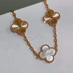 [Timi]New CLOVER WHITE PEARL MOP 5 MOTIF BRACELET COLLECTION