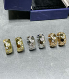 TimiBEE LOVE DIAMOND HOOP EARRINGS